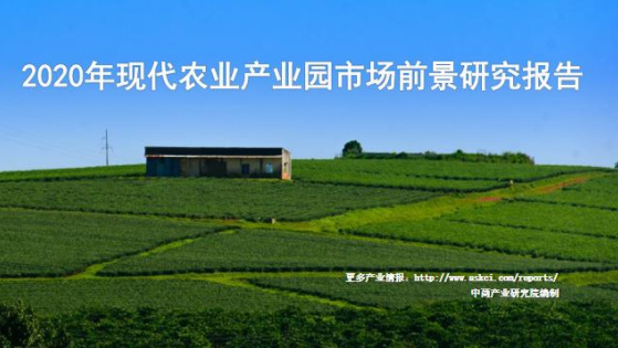 《2020年现代农业产业园市场前景研究报告》